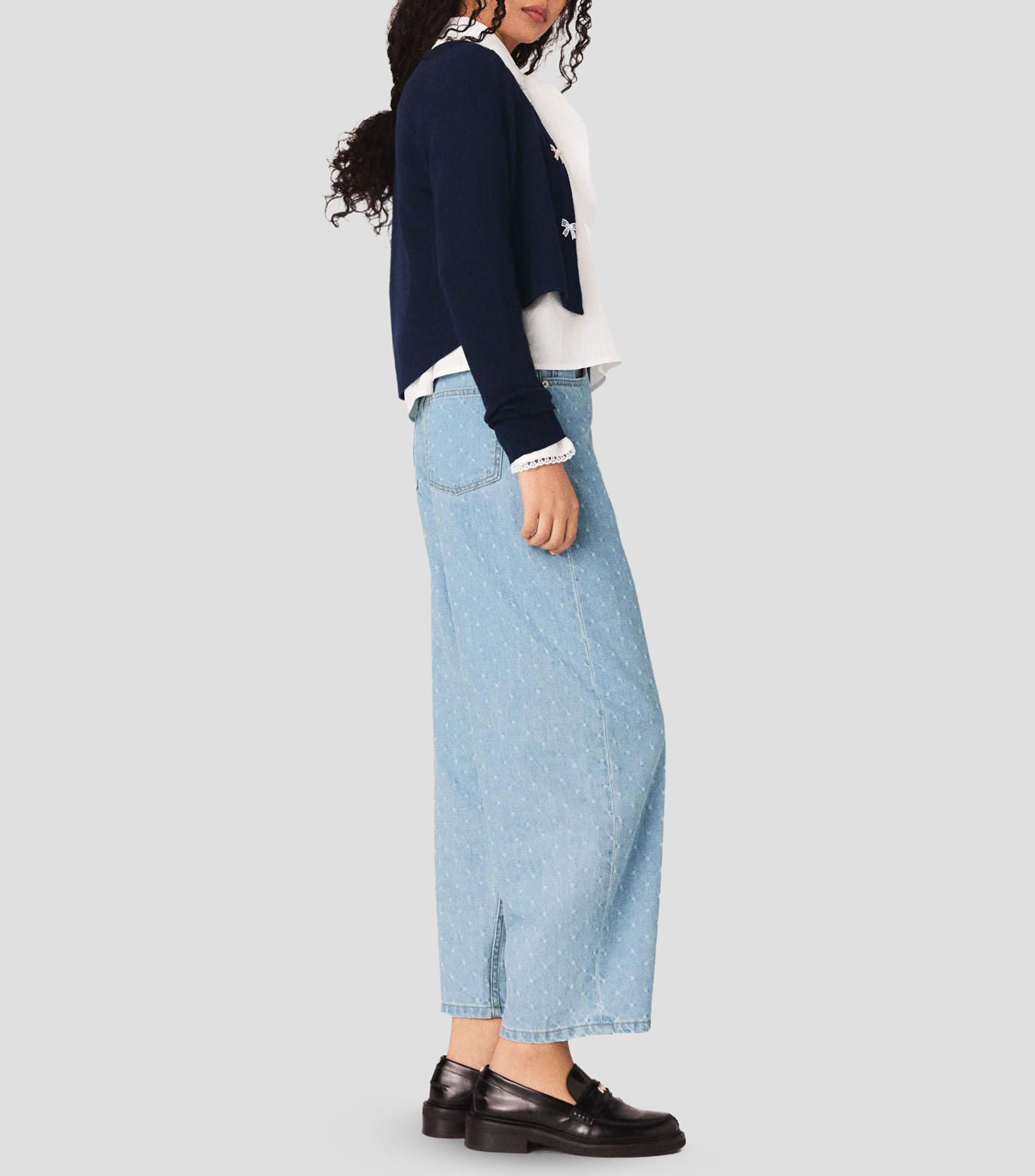 Cárdigan liso Mujer